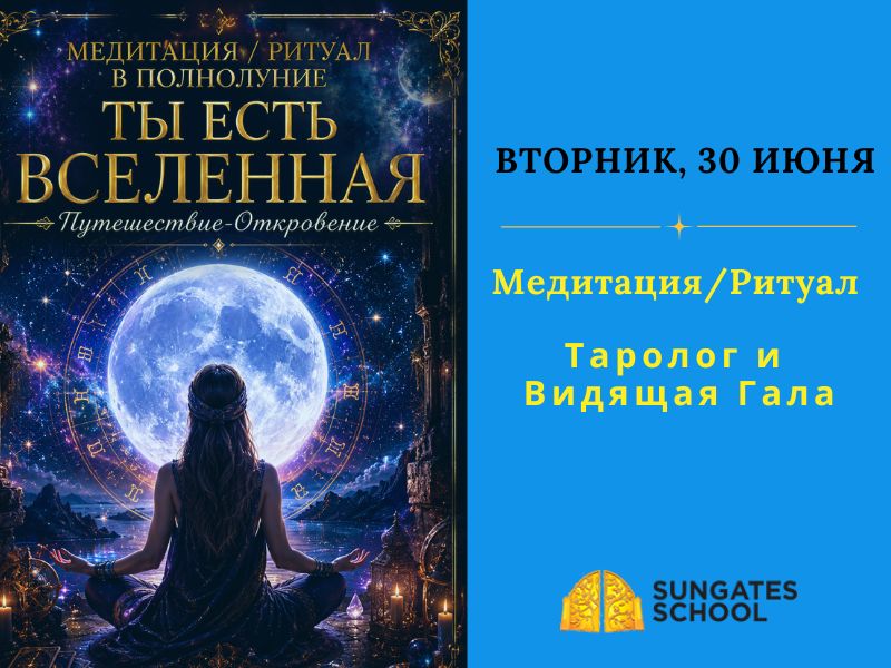 Ты есть Вселенная. Путешествие-Откровение. Медитация/ритуал