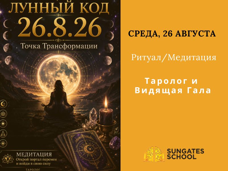 Website- Курсы ЛУННЫЙ КОД 26.8.26 — Точка Трансформации. Медитация